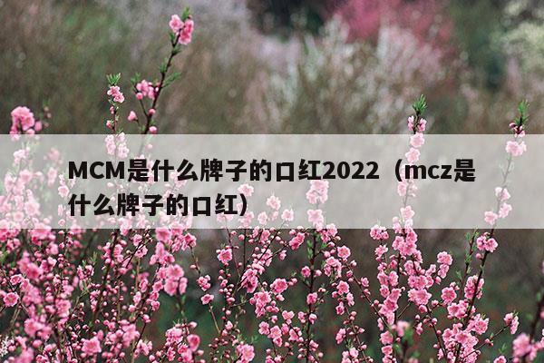 MCM是什么牌子的口红2023(mcc是什么牌子口红)