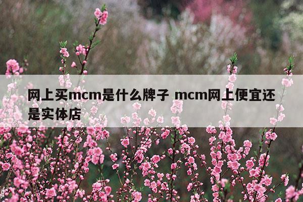 网上买mcm是什么牌子mcm网上便宜还是实体店(mcm网上哪买是真的)