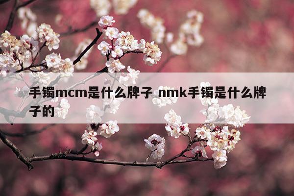 手镯mcm是什么牌子nmk手镯是什么牌子的(手镯m和s)