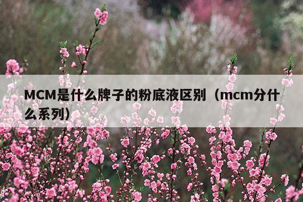 MCM是什么牌子的粉底液区别(mcm是什么牌子的包)